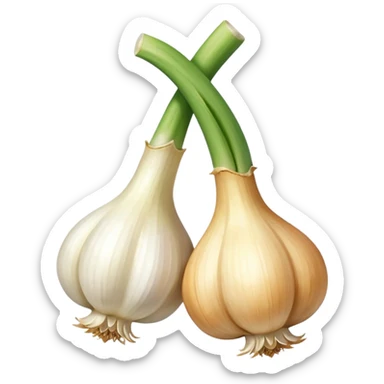 two garlic 45 degrees no need the green thingy sticker