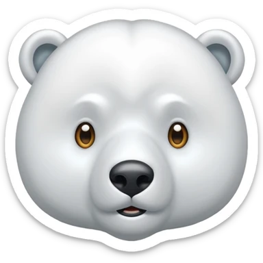 Puedes hacer un oso polar el cual este con un ojo cerrado y el otro abierto  sticker