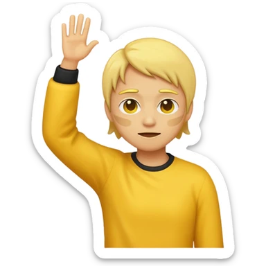 make a person dabbing emoji sticker