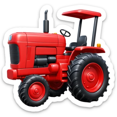 plastic toy  tractor sticker