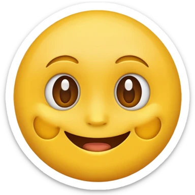 Based on these photos, make an emoji with facial features preserved sticker