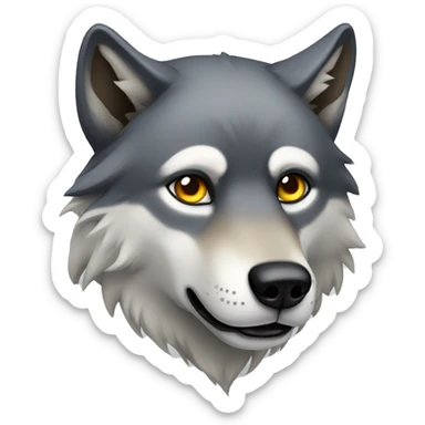 Wolf sticker
