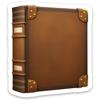 a huge book closed with thousands of pages sticker