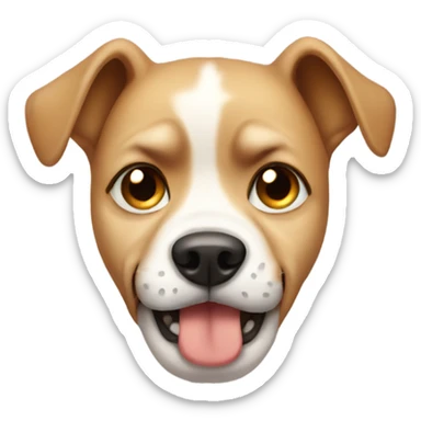 dog crying tears sticker