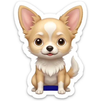 white chihuahua sticker