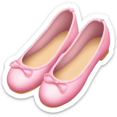 A pair of pink Ballerina shoes sticker