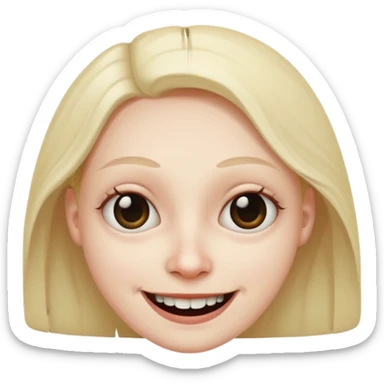 smile creepy sticker