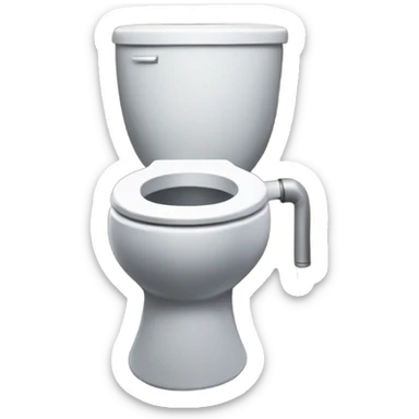skibidi toilet with an ar from fortnite  sticker