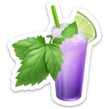 Mojito fading purple sticker
