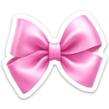 Pink bow cute sticker