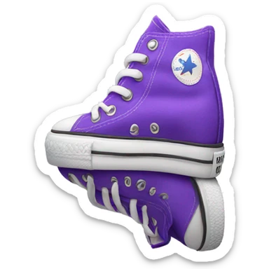 Purple converse sticker