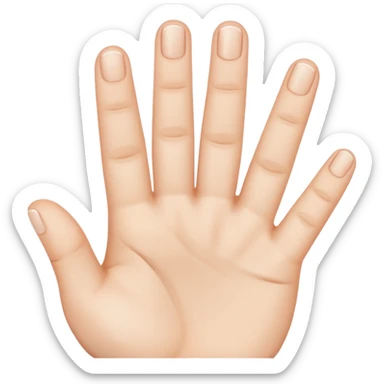 3 fingers being held up  sticker