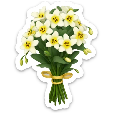 Winter jasmine bouquet  sticker