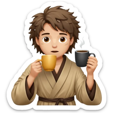 good morning oh no its monday coffeeee sticker