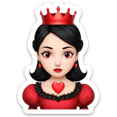 Red Queen from Alice in Wonderland movie sticker