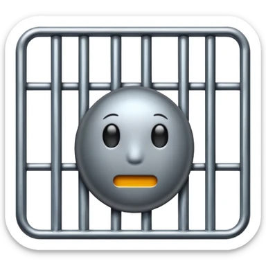 prison bars sticker