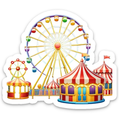 amusement park game sticker