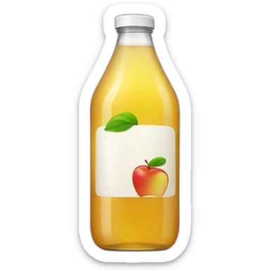 apple juice bottle sticker