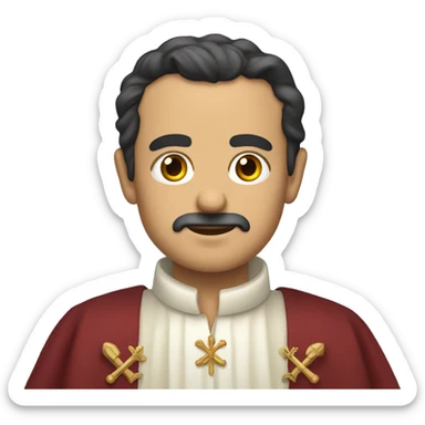 Cruz de borgoña sticker