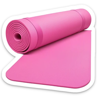 Rolled Pink Yoga Mat sticker