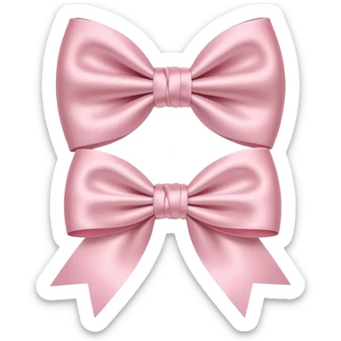 Light pink bows sticker