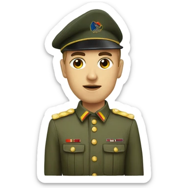 GDR Soldier sticker