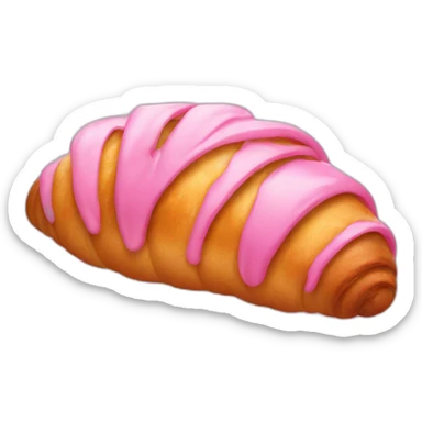 pink croissant sticker