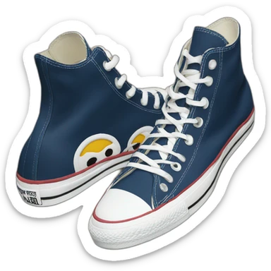 Chaussures converse noit sticker