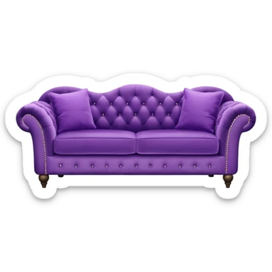 sofa purple sticker