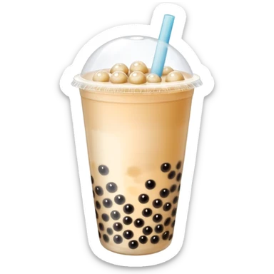 Bubble tea sticker