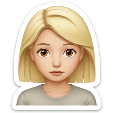 Blonde woman being impatient sticker