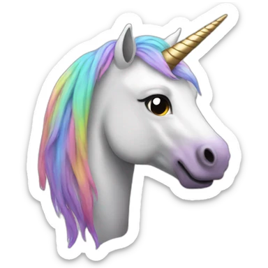 shitty unicorn sticker
