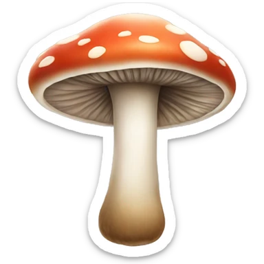 Mushroom sticker