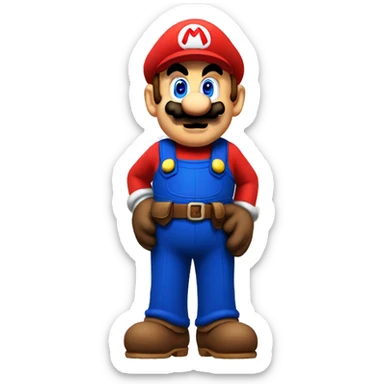 Mario mario sticker