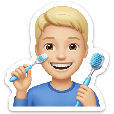 brush the teeth sticker