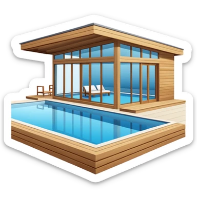 pool house sticker