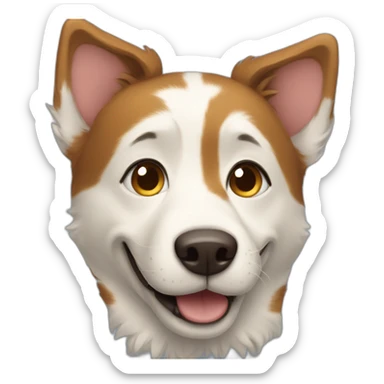 Laika dog smile sticker