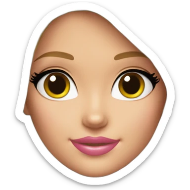 Blonde girl Barbie cute sticker