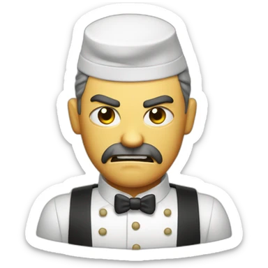 Angry sommelier sticker