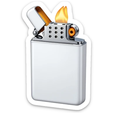 white lighter sticker