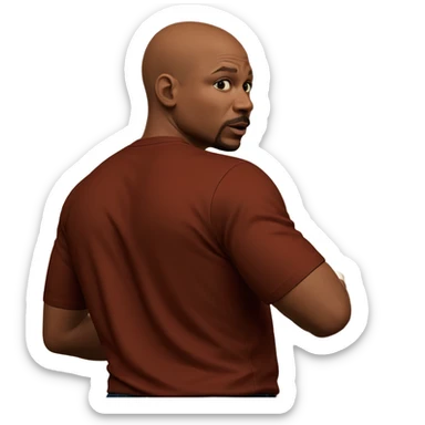 boy in kitchen alone sticker