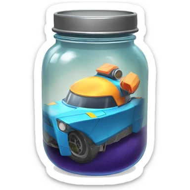 rocketleague jam jar sticker