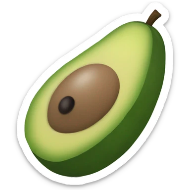 Aguacate, labios, ojos,  sticker