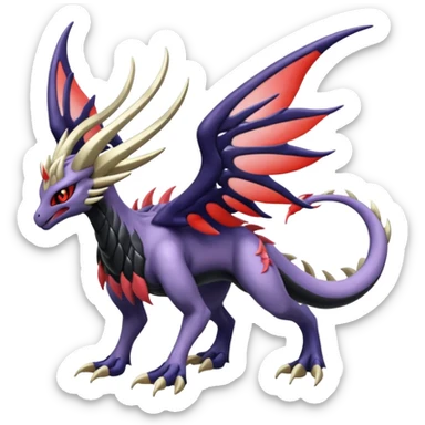 Lunala-Yveltal-Palkia-Fakémon-hybrid-creature (full body)  sticker