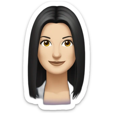 Laura pausini pelo carre sticker