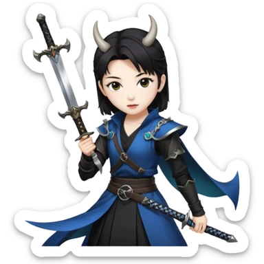 Rumi from animetion Korean kpop demon hunter   sticker