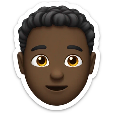 two guys but black kissing sticker