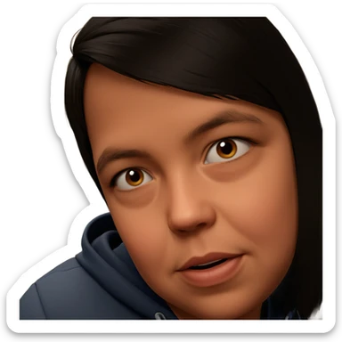 realistic portrait of a boy sticker