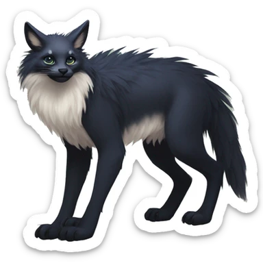  Cute Edgy Realistic Rare Fantasy Fluffy Slim Vernid-Trico-Melprin-species by LiLaiRa, by Falvie, full body sticker
