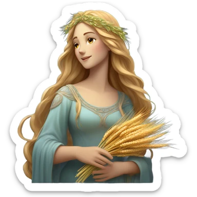 astrology virgo the maiden iridescent  sticker